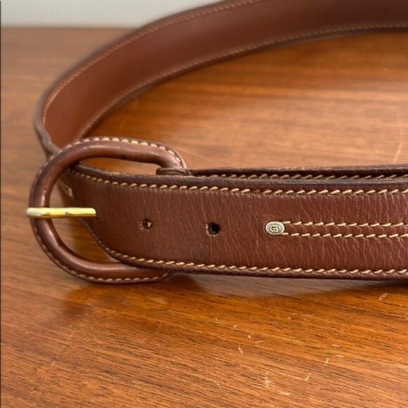 Gucci Vintage Brown Leather Belt main image 9